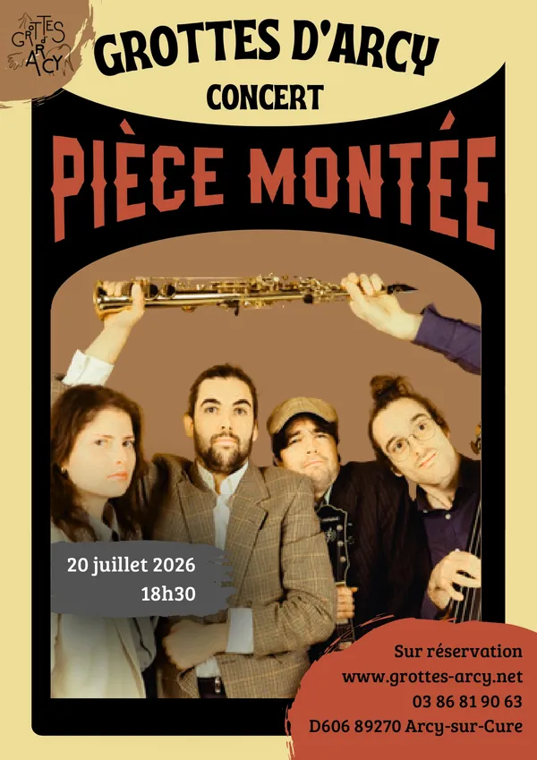 Concert aux Grottes d'Arcy - Pièce montée