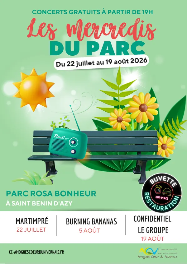 Concerts de l'été : "les mercredis du Parc"
