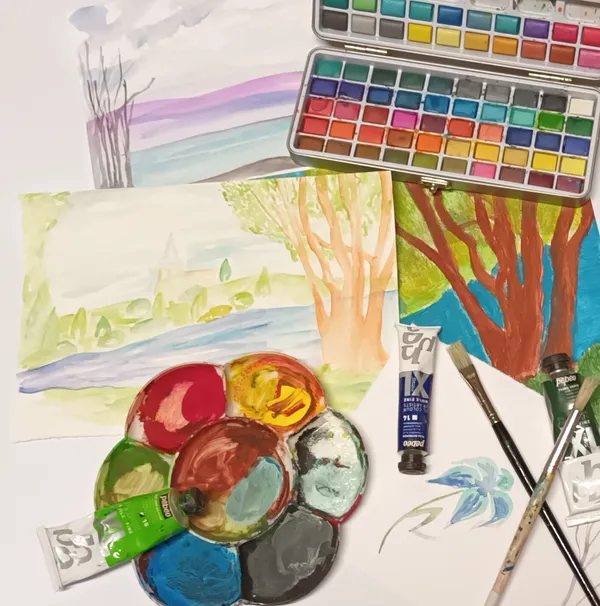Atelier enfants "Paysage - atelier peinture"
