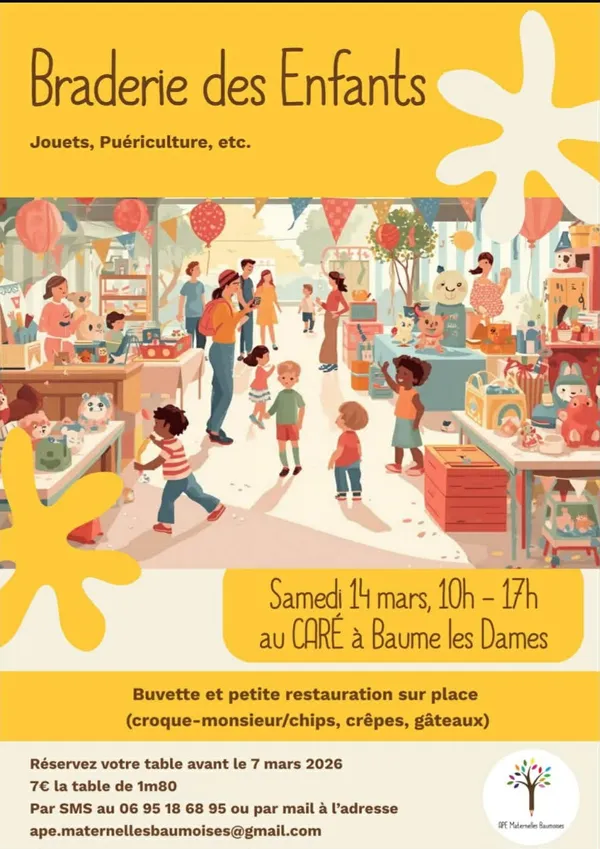 Braderie des enfants (jouet, puériculture)
