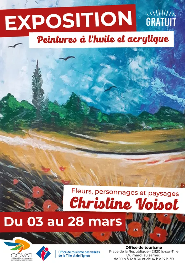 Exposition de peintures à l'huile et acrylique : Christine VOISOT