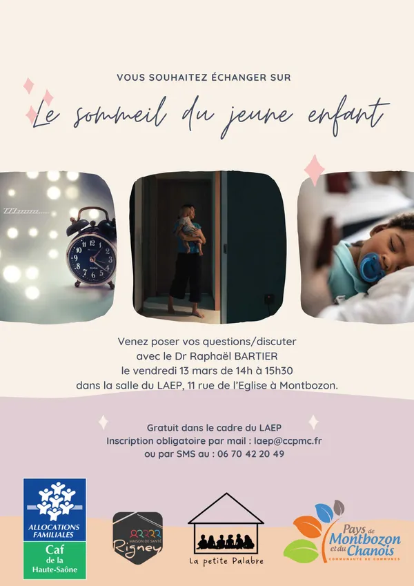 Atelier sur le sommeil du jeune enfant