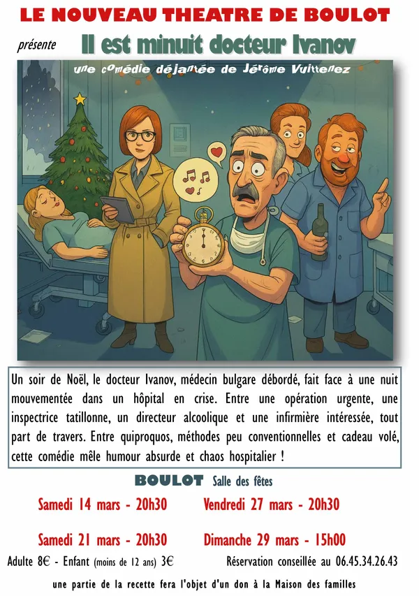 Théâtre "il est minuit docteur Ivanov" à Boulot