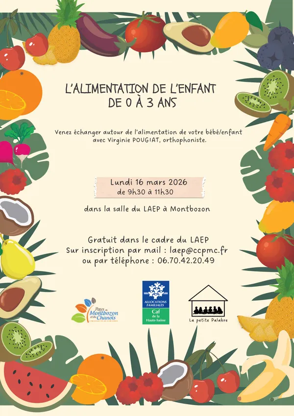 Atelier de l'alimentation de l'enfant