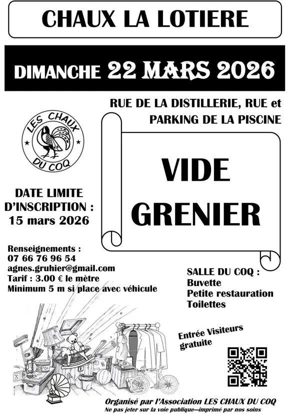 Vide grenier à Chaux la Lotière