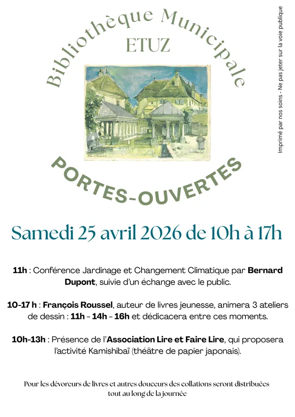 Portes-ouvertes Bibliothèqye Municipale d'Etuz