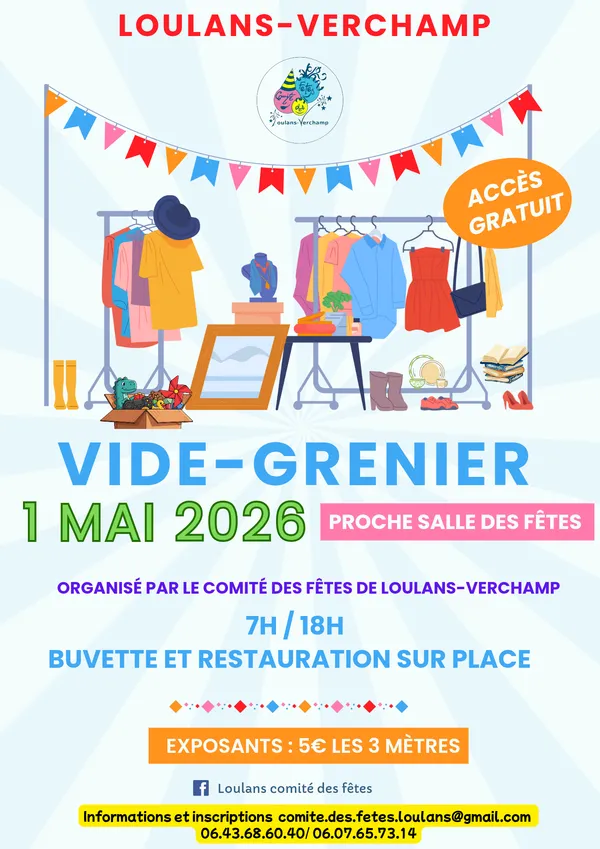 Vide grenier à Loulans-Verchamp 