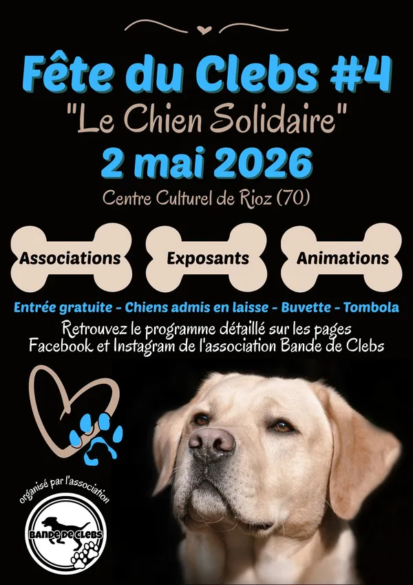 FETE DU CLEBS #,4 Samedi 2 mai 2026 à Rioz