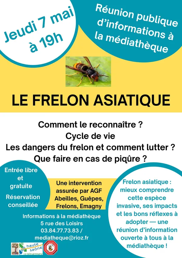 Réunion publique sur le "frelon asiatique" à Rioz