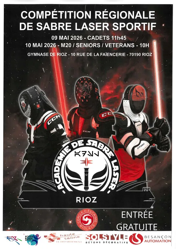 Compétition de sabre laser à Rioz