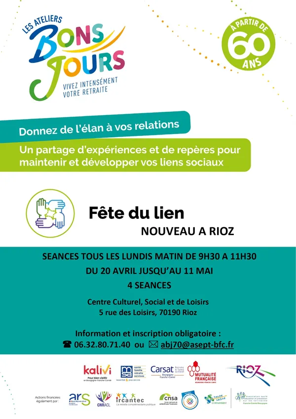 Vous souhaitez donner de l’élan à vos relations et partager un moment convivial ? à RIOZ