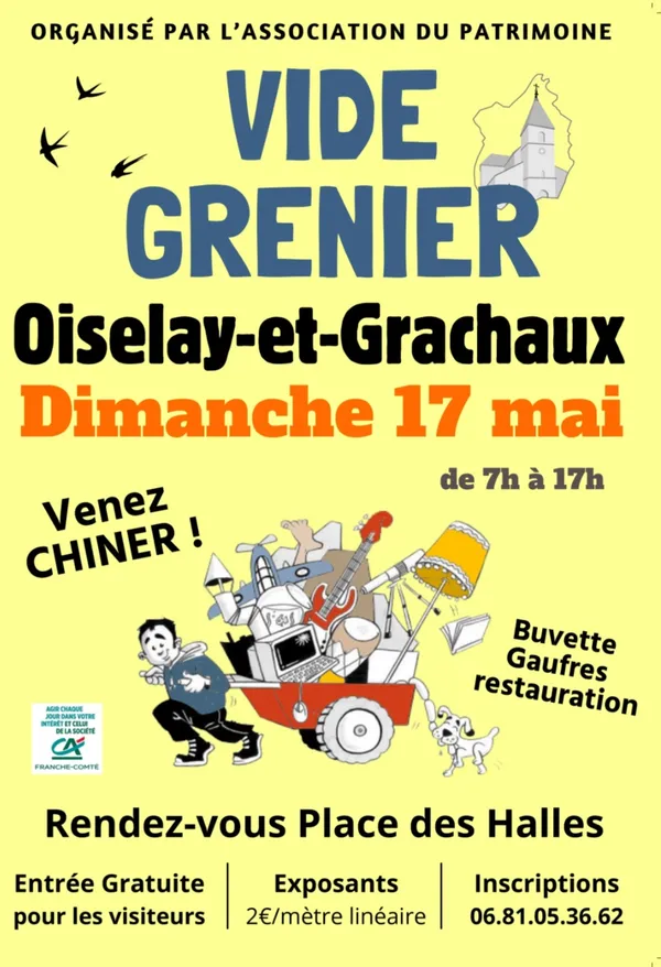 Vide grenier à Oiserlay et Grachaux