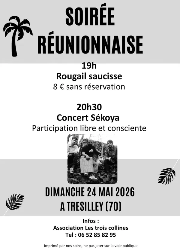 Soirée réunionnaise à Trésilley
