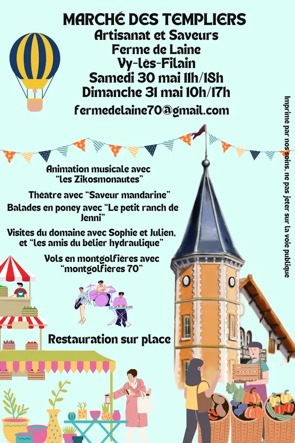 Marché des templiers à Vy les Filain