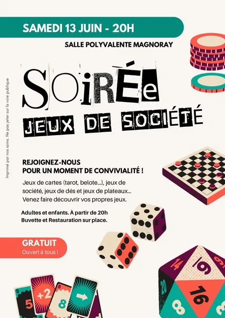 Soirée jeux de société Au Magnoray