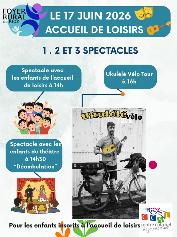 Spectacles à Rioz pour l'accueil de loisirs