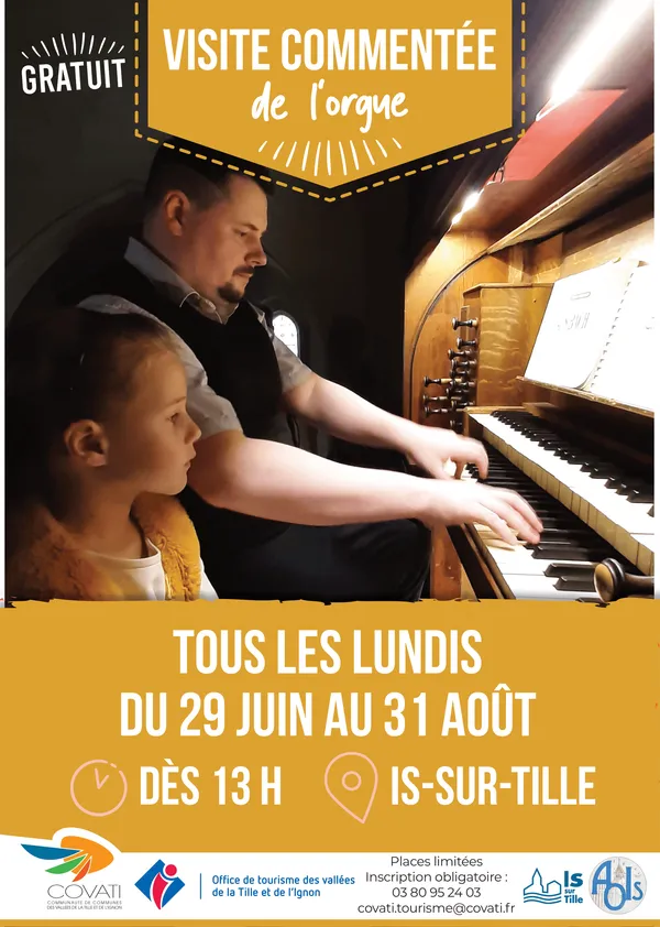 Visite commentée : l'orgue de l'église d'Is-sur-Tille
