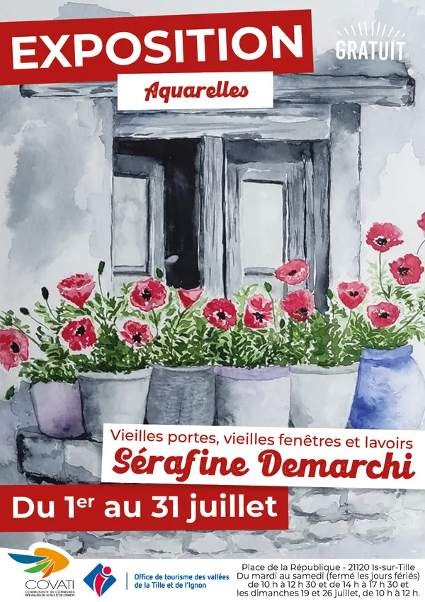 Exposition d'aquarelles : Sérafine Demarchi