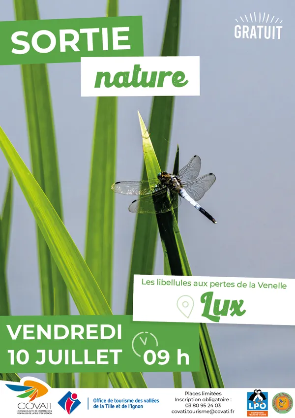 Sortie Nature : Les libellules aux pertes de la Venelle