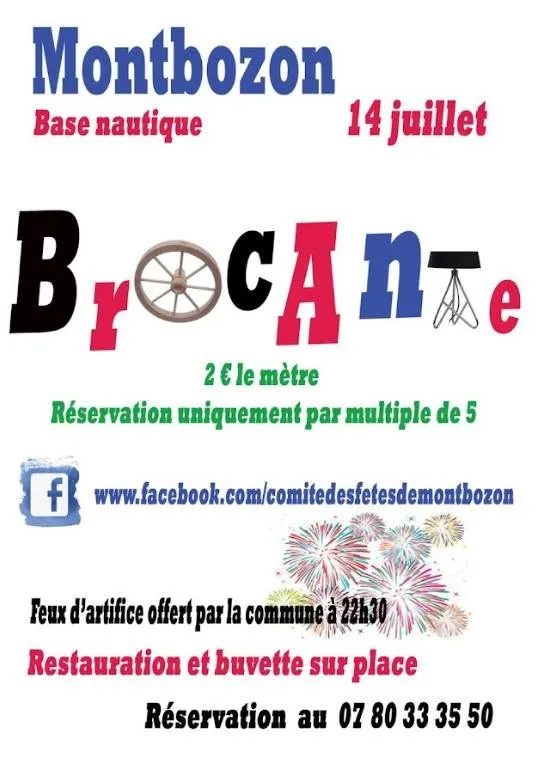 Brocante à Montbozon