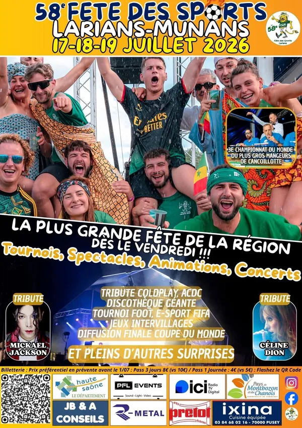 Fête des sports à Larians-et-Munans - 58e édition