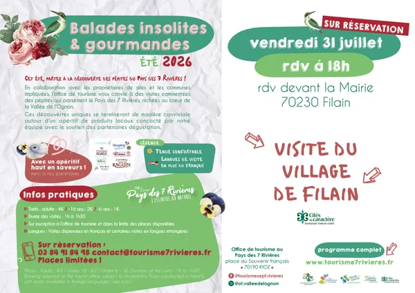 Visite du village de Filain