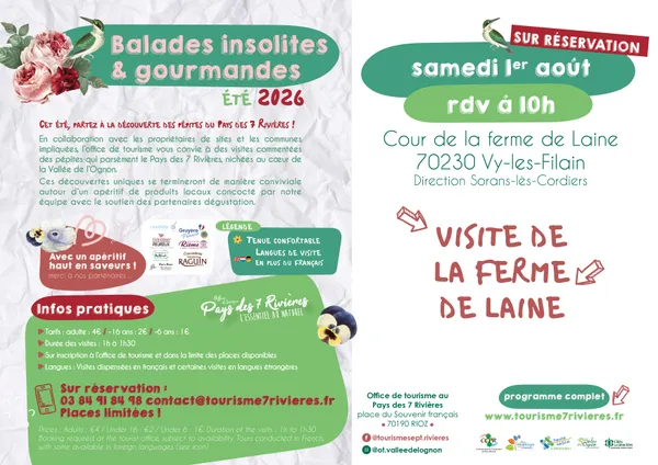 Visite de la ferme de Laine à Vy les Filain
