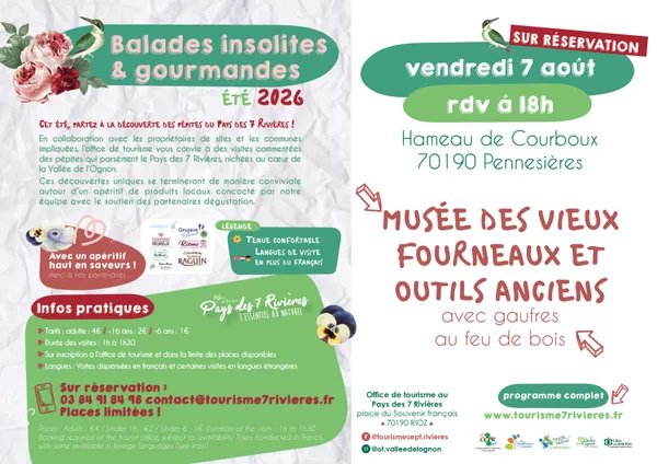 Visite musée des vieux fourneaux et outils anciens + gaufre au feu de bois  à Pennesières