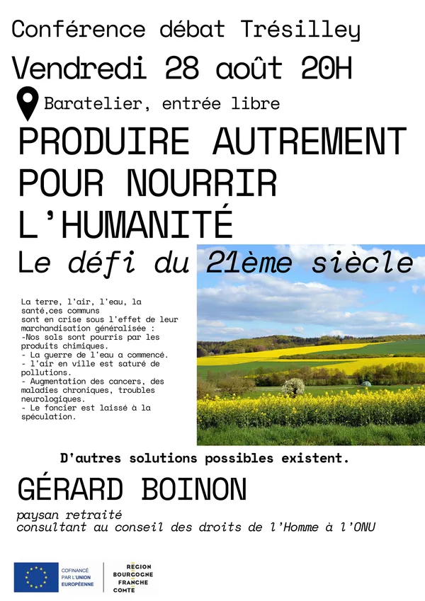 Conférence à Trésilley