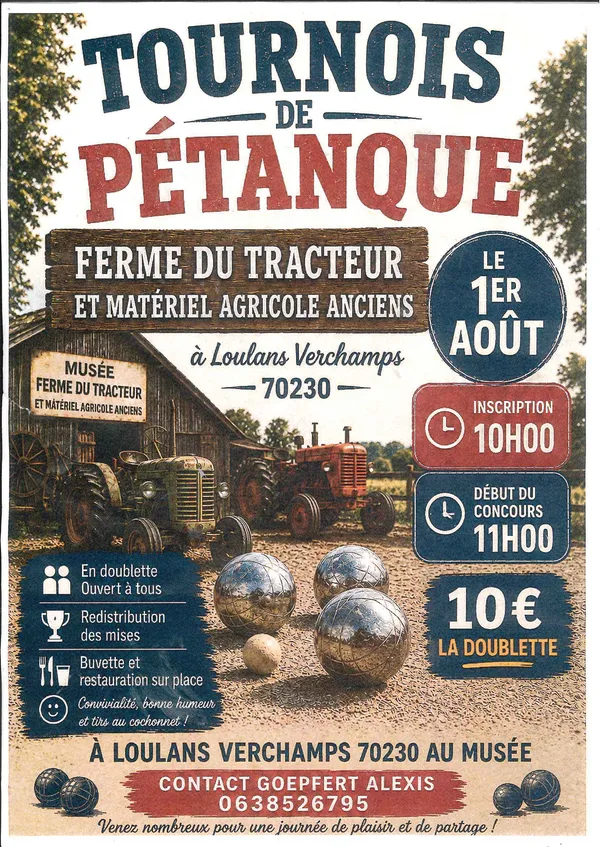 Tournois de pétanque