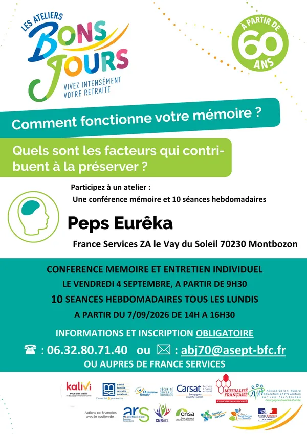 Ateliers "Bonjours" conférence mémoire et entretien individuel