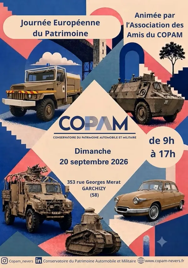 Journées du Patrimoine : Conservatoire du patrimoine automobile et militaire COPAM