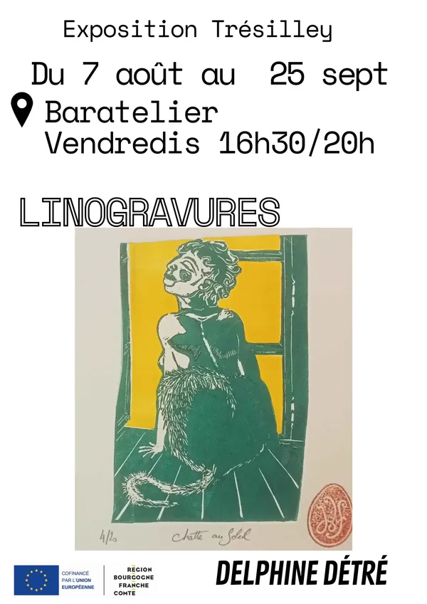 Exposition linogravures à Trésilley