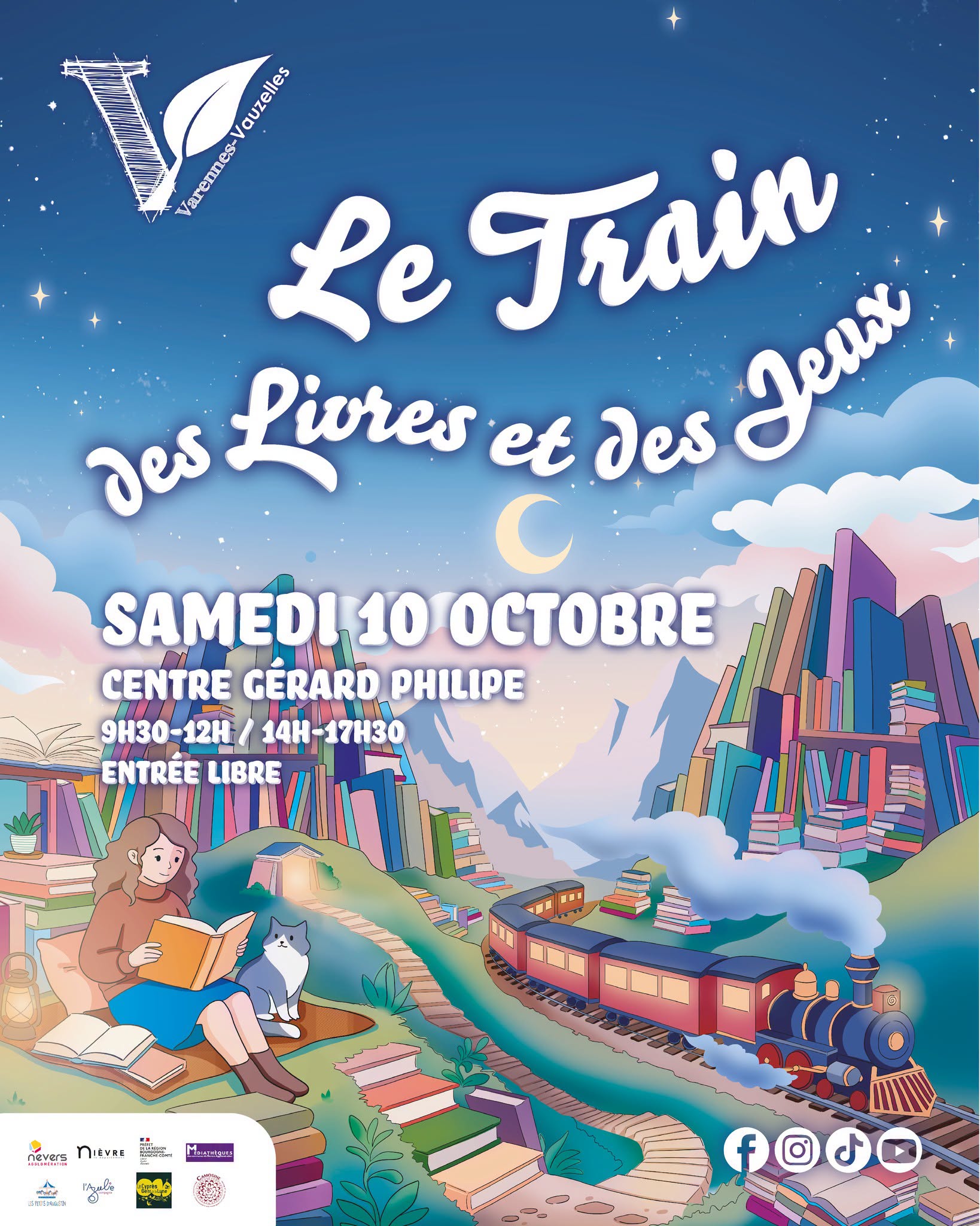 Animation : Train des livres et des jeux
