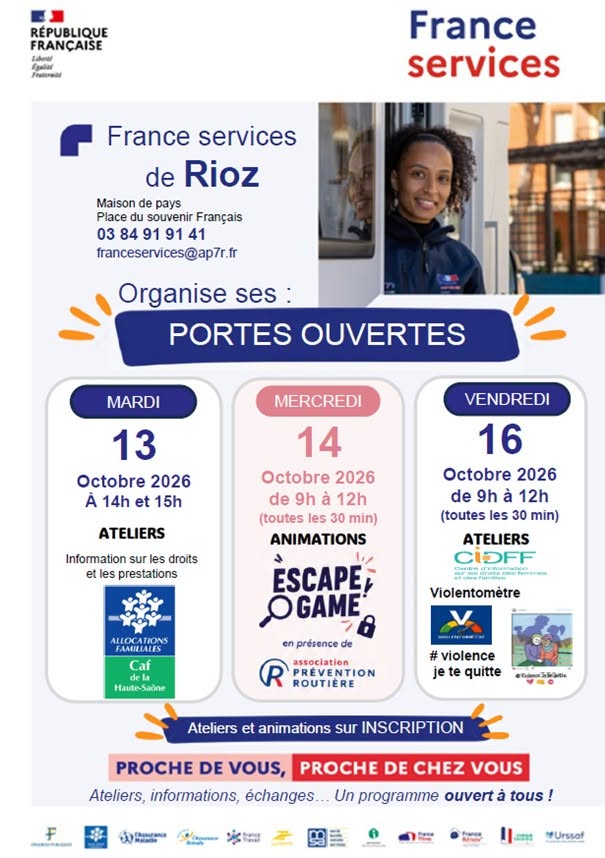 France Services Rioz vous ouvre ses portes en octobre