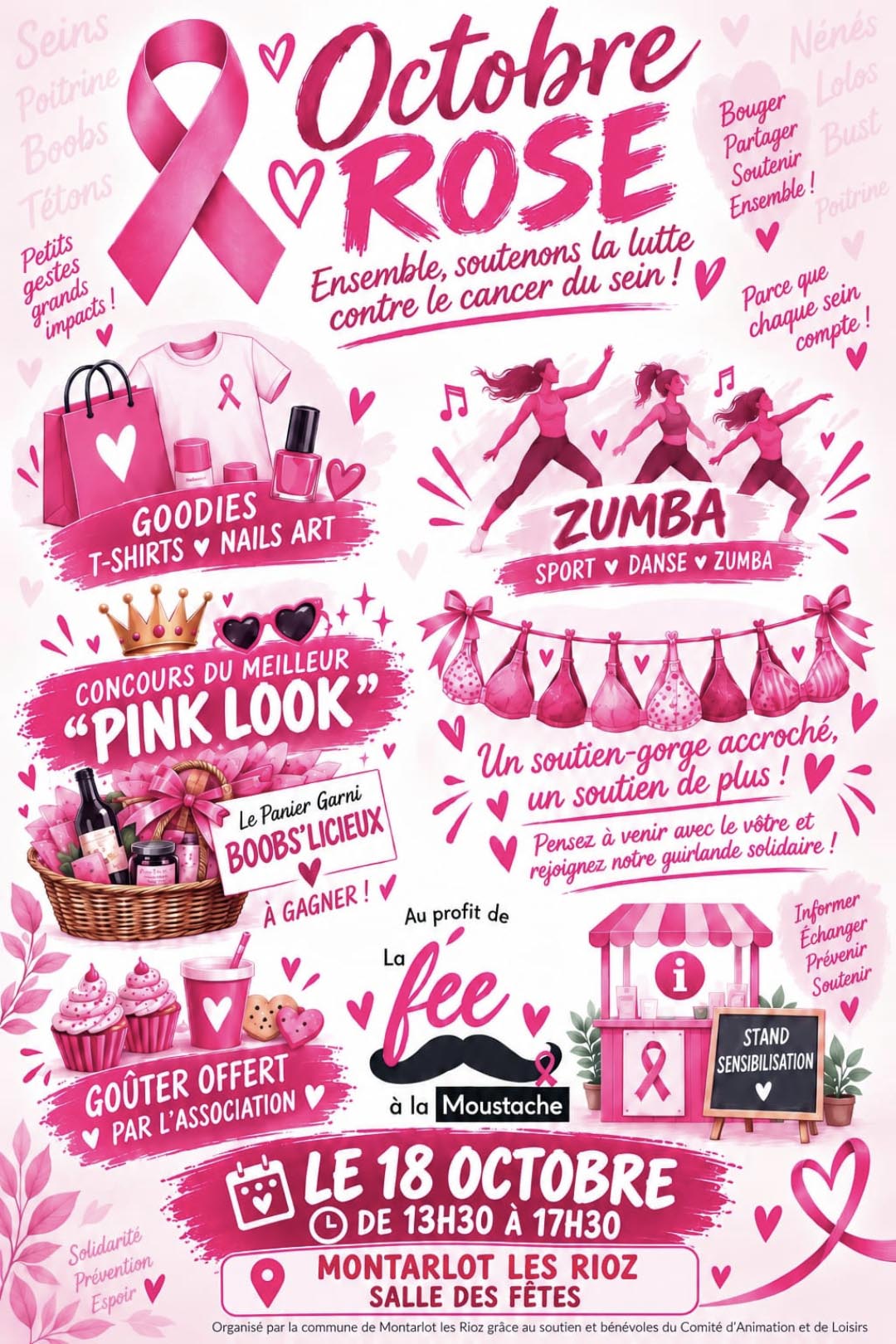 Octobre Rose / Après-midi zumba et animations à Montarlot-les-Rioz
