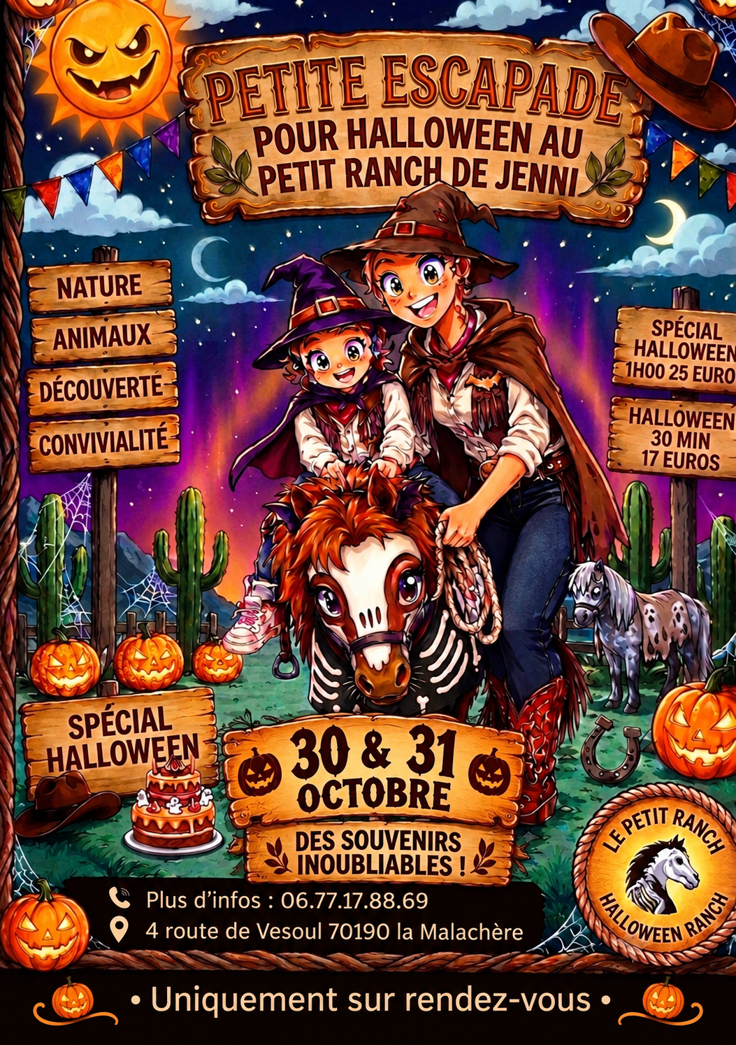 Halloween au ranch de Jenni à La Malachère
