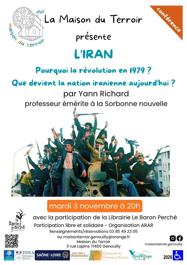 Conférence "L'Iran. Pourquoi la révolution en 1979 ? Que devient la nation iranienne aujourd’hui ?"