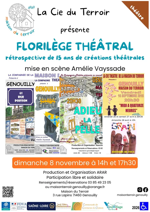 Théâtre «Florilège 50 ans» par la Compagnie du Terroir
