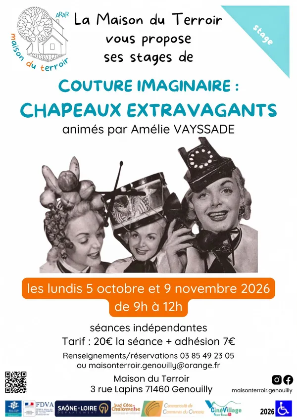 Stage de couture imaginaire - "Chapeaux extravagants"