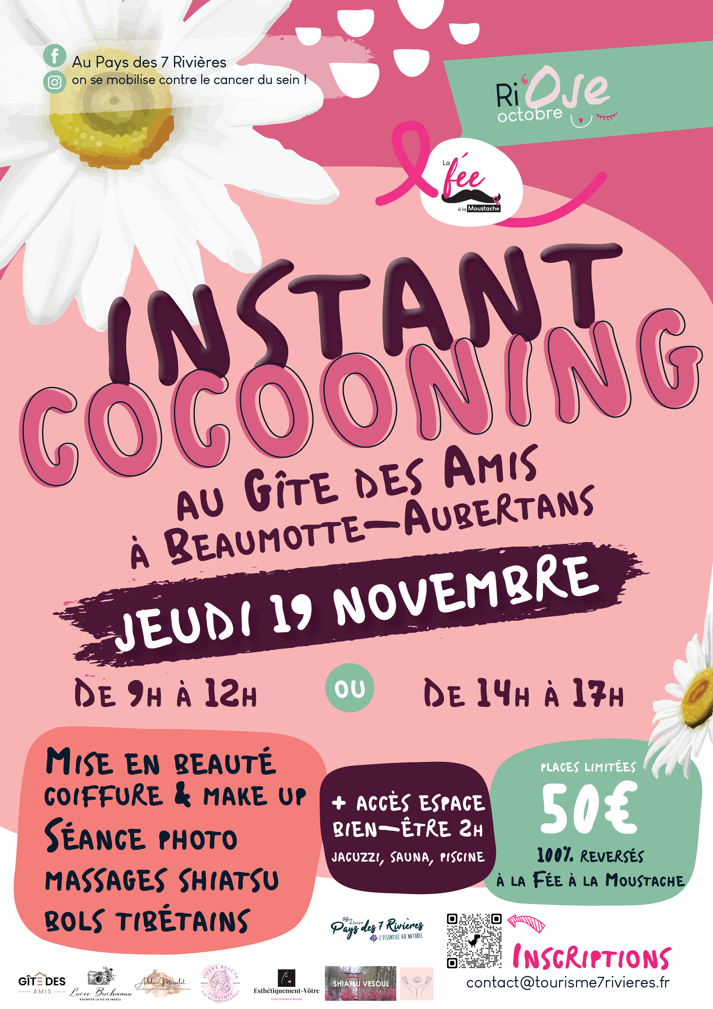 Instant cocooning pour Octobre Rose à Aubertans