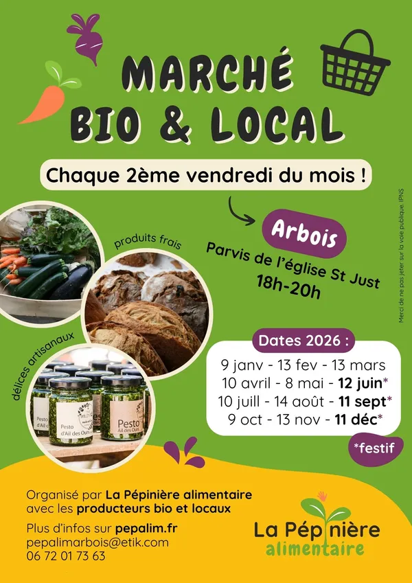 Marché bio festif