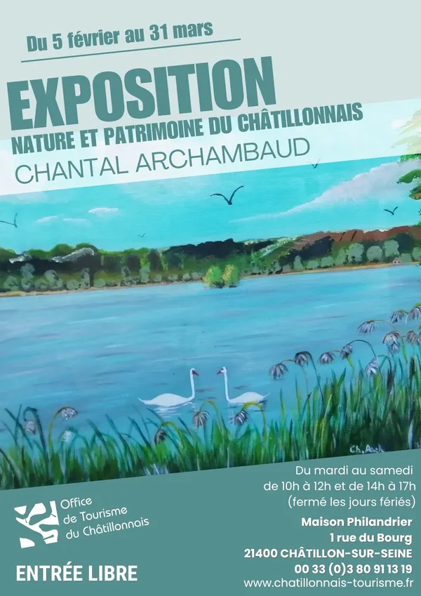 Exposition Nature et patrimoine du Châtillonnais, de Chantal Archambaud