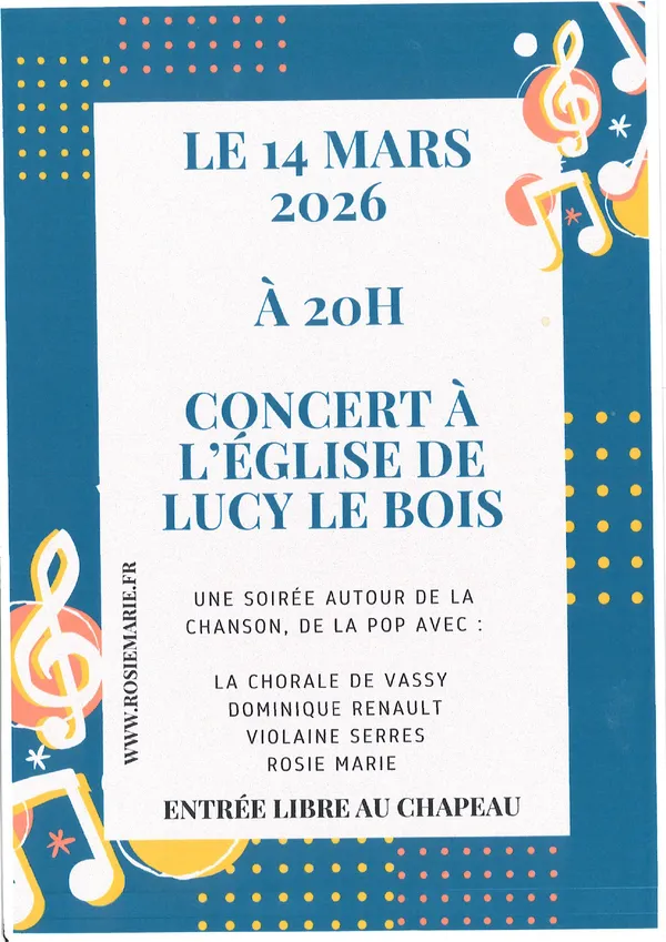Concert à l'église de Lucy le Bois