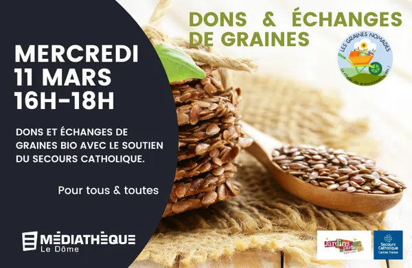 Médiathèque Le Dôme : Troc de graine