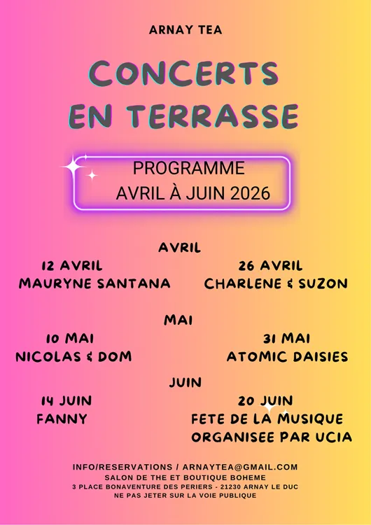 Concerts en terrasse