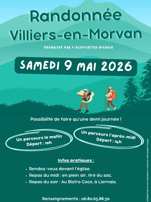 Randonnée Villiers-en-Morvan
