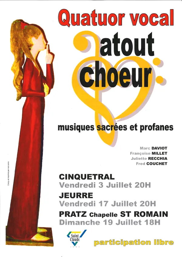 Atout Chœur - Musique sacrées - profanes : Tour de Chant 2026