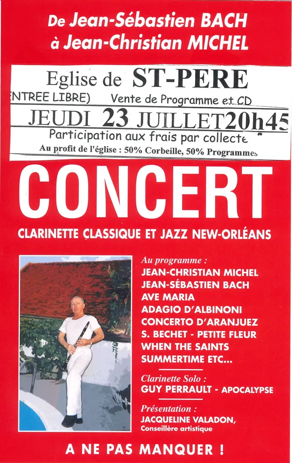 Concert clarinette classique et jazz New-Orléans