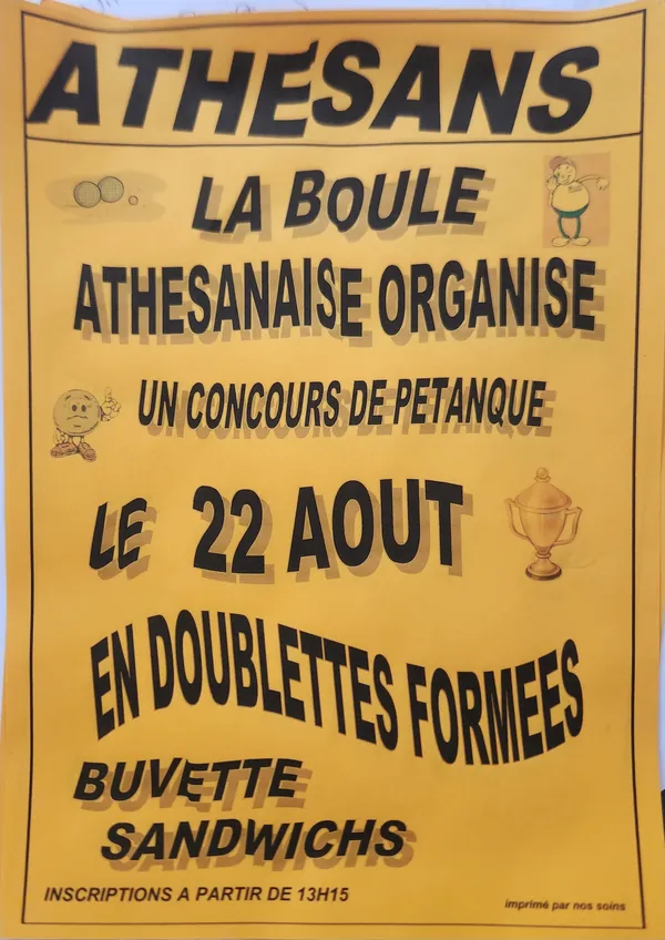 Concours de pétanque